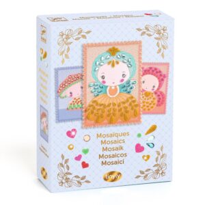 Djeco Mosaici Glitterati Tinyly Stella & Co 3 Carte da Decorare