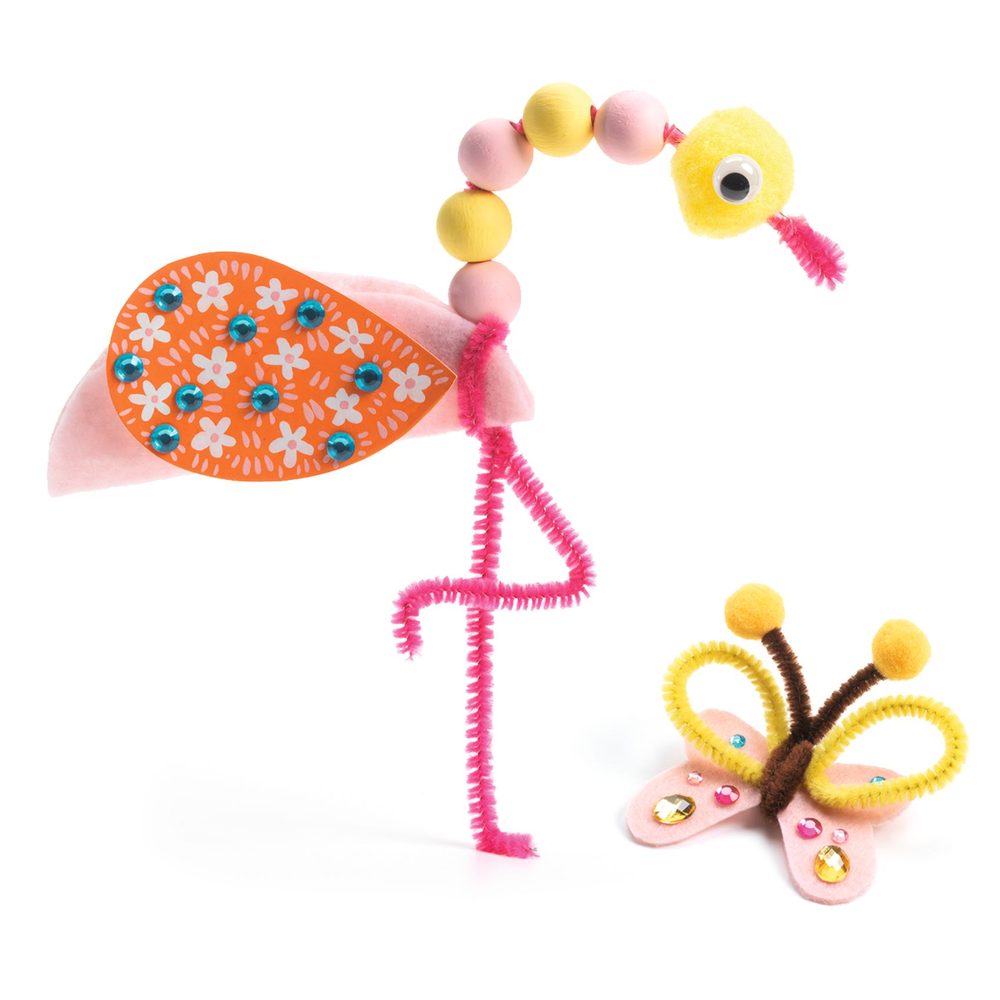 Djeco Scatola Creativa Animali della Giungla con Accessori 3-6 anni