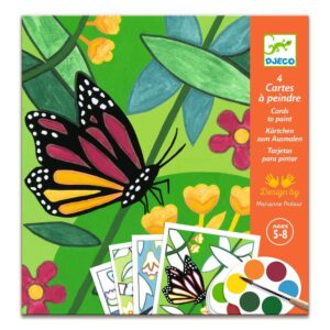 Djeco Kit Pittura 4 Quadri con Cornici Indonesia 5-8 anni