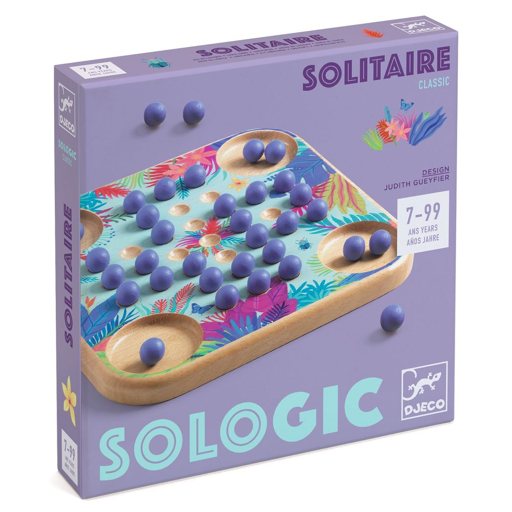Djeco Solitario in Legno Gioco di Logica Sologic