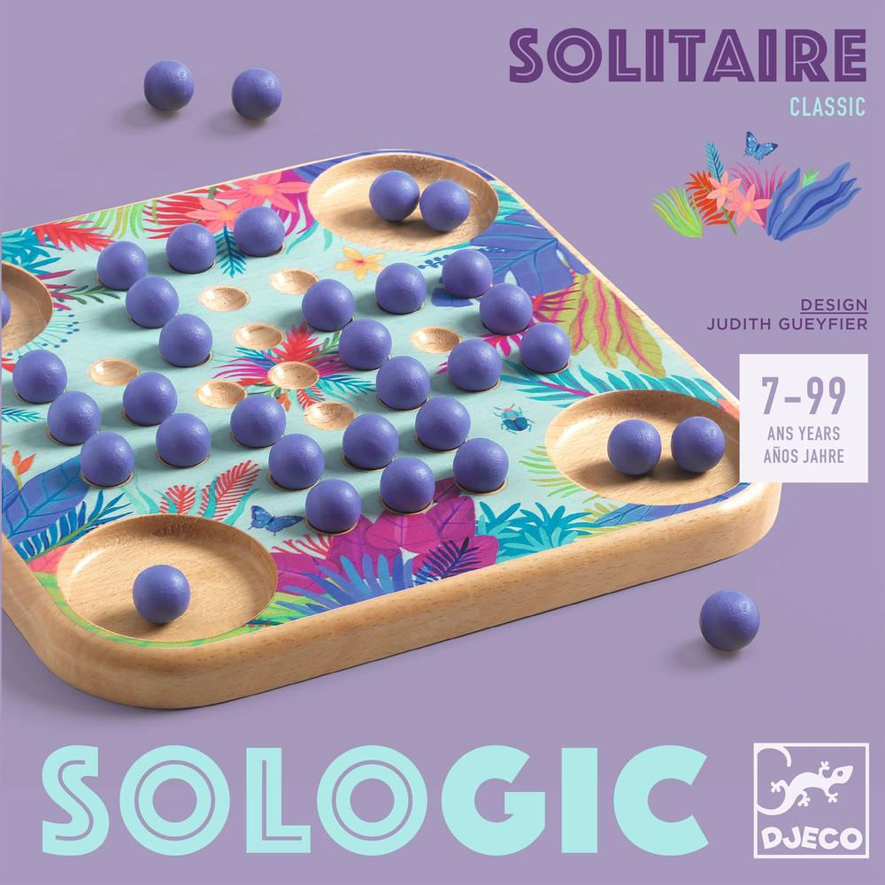 Djeco Solitario in Legno Gioco di Logica Sologic