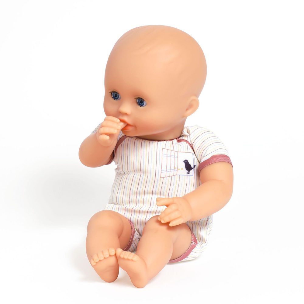 Djeco Bambola Baby Iris 32 cm Corpo Morbido Occhi che si Chiudono