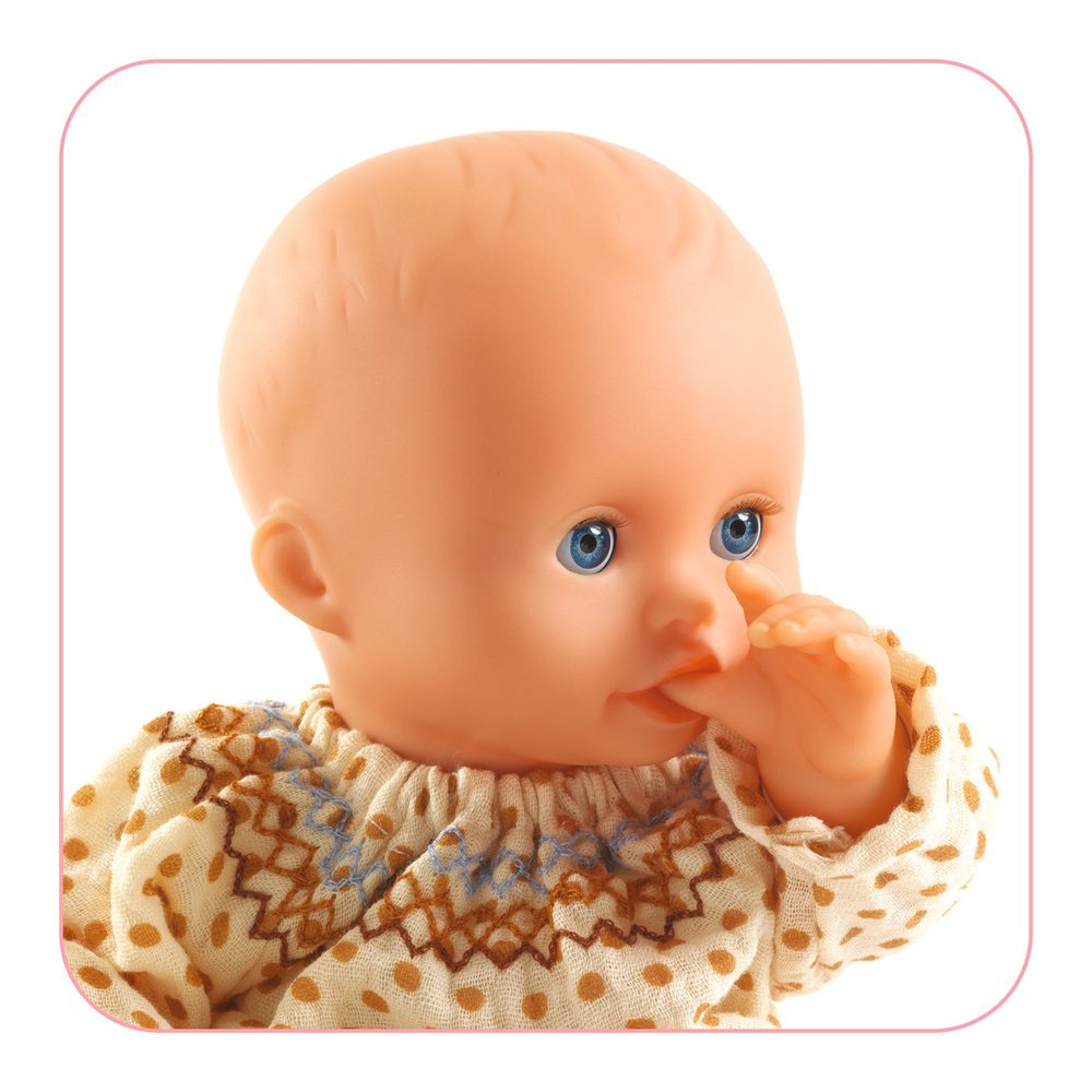 Djeco Bambola Baby Iris 32 cm Corpo Morbido Occhi che si Chiudono