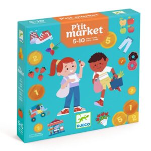 Djeco Gioco da Tavolo P'tit Market per Imparare a Contare Soldi