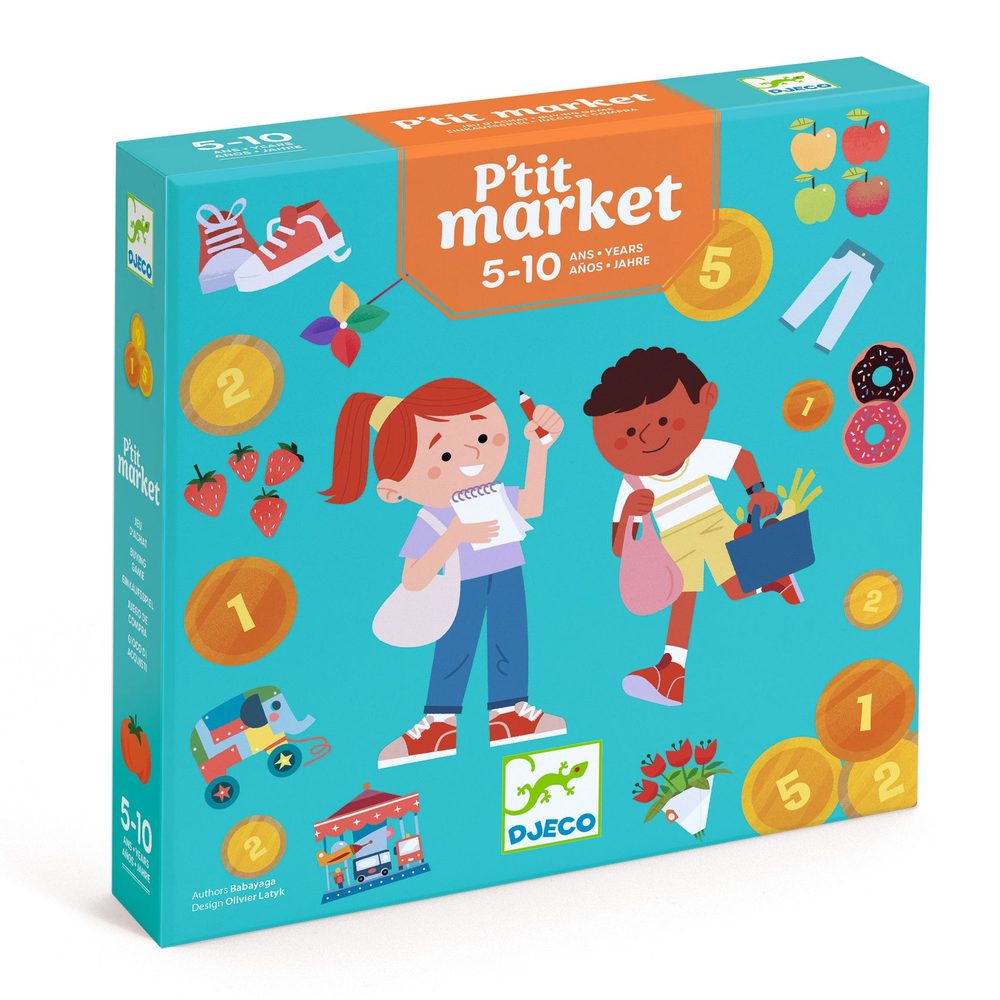 Djeco Gioco da Tavolo P'tit Market per Imparare a Contare Soldi