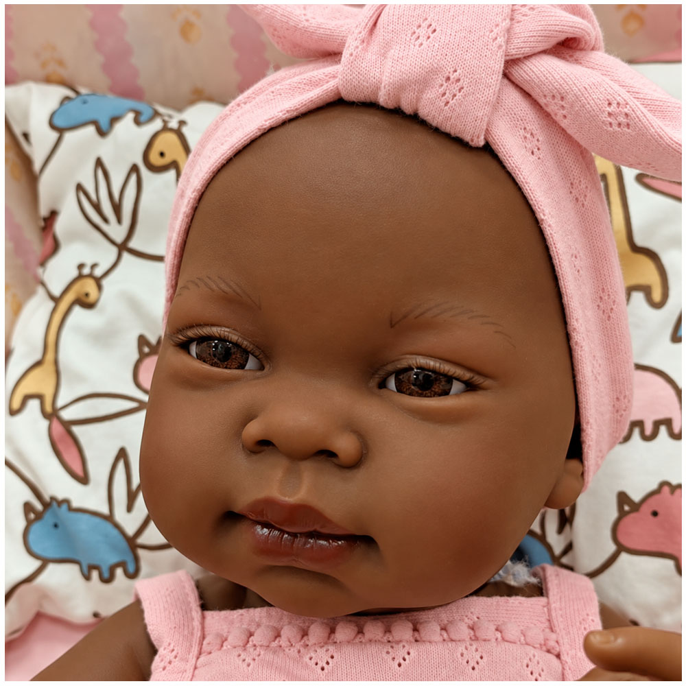 Antonio Juan, Bambola 42 Cm Neonata, Lua Mulata, Corpo Vinile Sessuata
