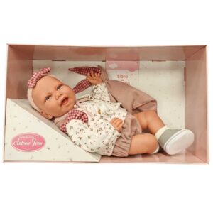 Antonio Juan, Bambola 42 Cm Neonata, Carla Con Doudou, Corpo Soffice Articolato