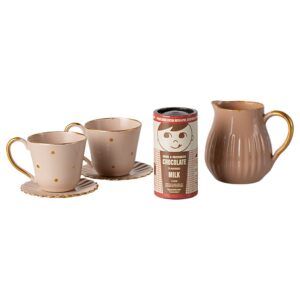 Maileg Set Cioccolata Calda Mini Con Tazze, Piatti E Brocca
