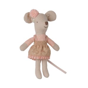 Maileg Topina Autista Sorellina Con Vestito Glitterato