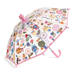 Djeco Ombrello Trasparente per Bambini Gatto