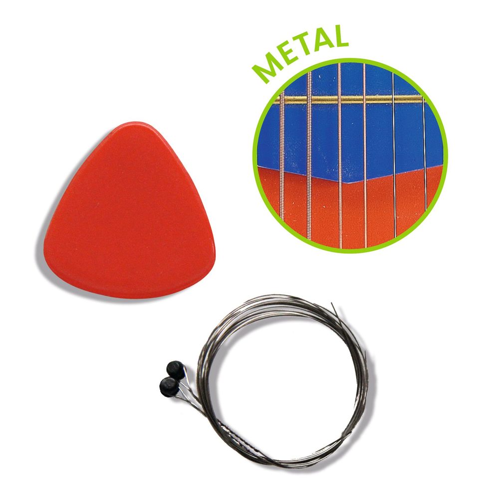 Djeco Chitarra in Legno per Bambini Animambo 6 Corde Metalliche