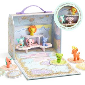 Djeco Mini Casa Tinypets Tinyly con 7 Animaletti