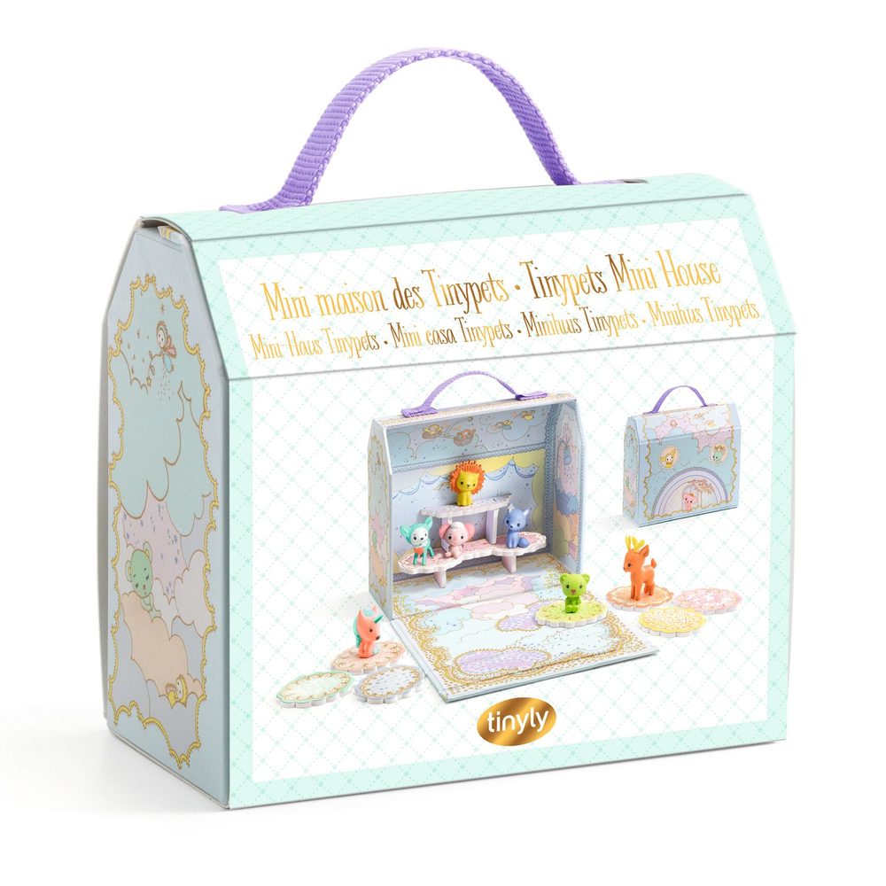 Djeco Mini Casa Tinypets Tinyly con 7 Animaletti
