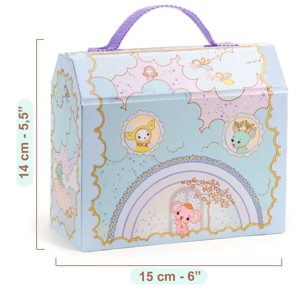 Djeco Mini Casa Tinypets Tinyly con 7 Animaletti