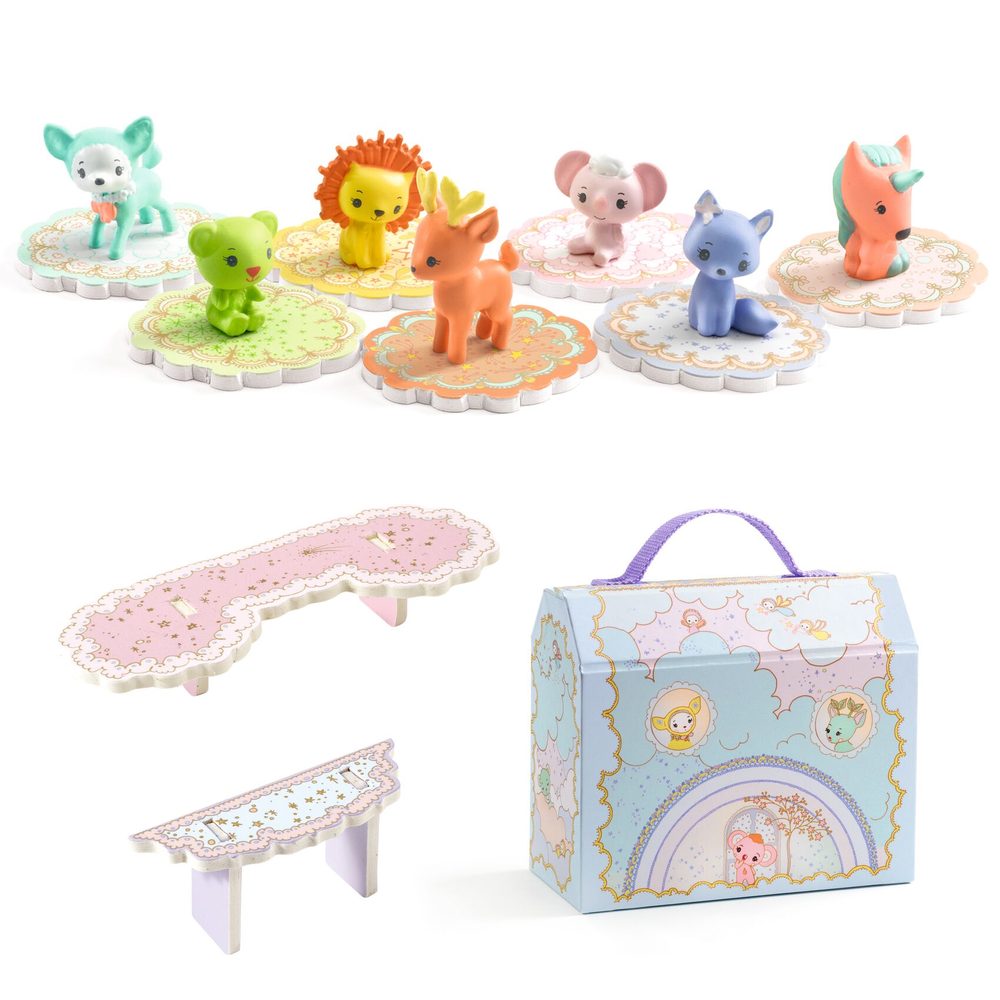 Djeco Mini Casa Tinypets Tinyly con 7 Animaletti