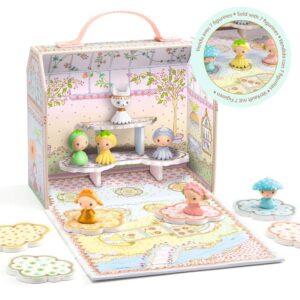 Djeco Mini Casa Tiny Serra Tinyly con 7 Personaggi