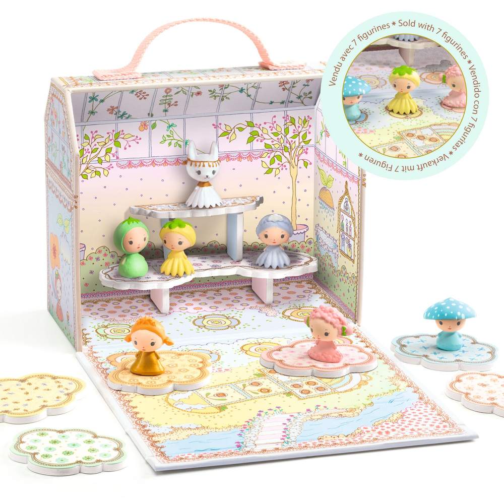 Djeco Mini Casa Tiny Serra Tinyly con 7 Personaggi