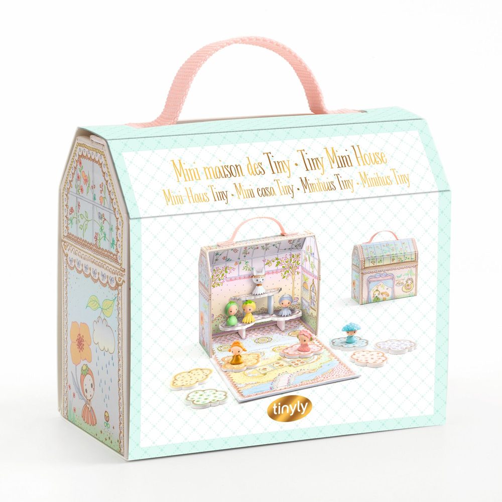 Djeco Mini Casa Tiny Serra Tinyly con 7 Personaggi