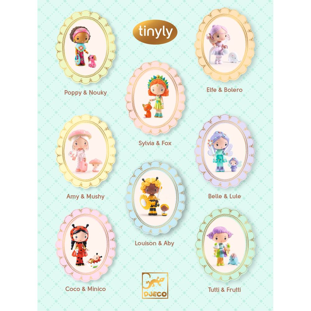 Djeco Personaggio Snodabile Tinyly Anna e Nany con Accessori