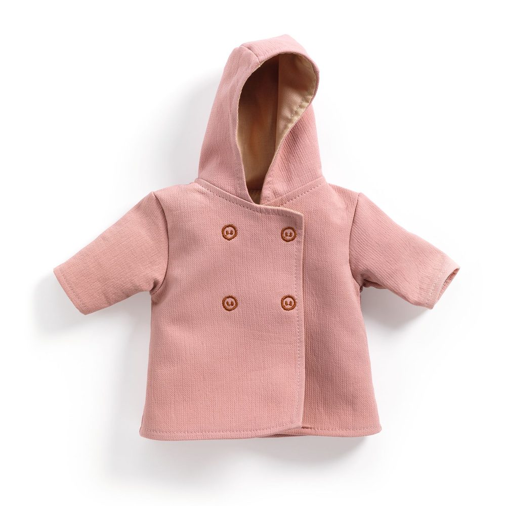 Djeco Cappotto con Cappuccio per Bambole Pomea 28-34 cm