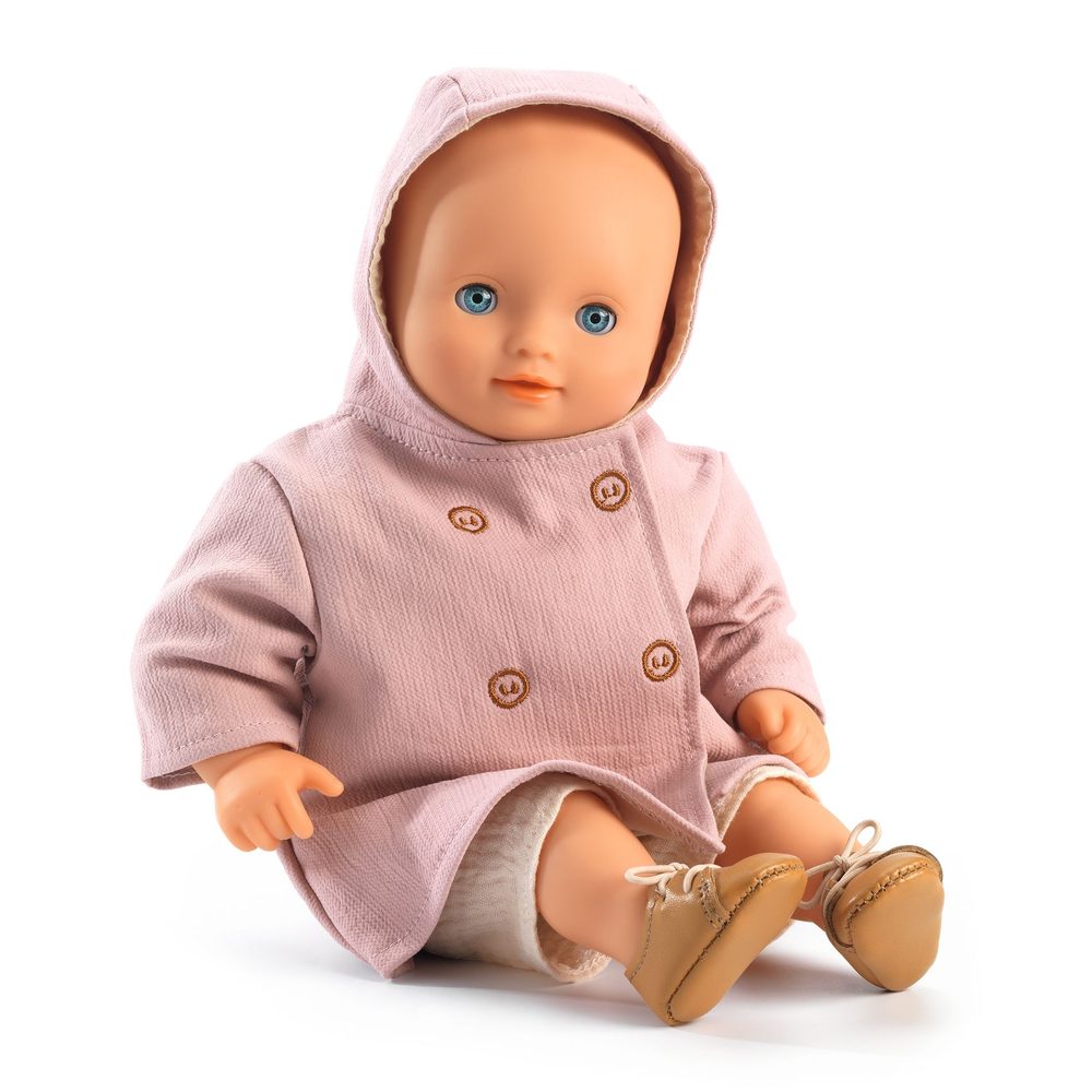 Djeco Cappotto con Cappuccio per Bambole Pomea 28-34 cm