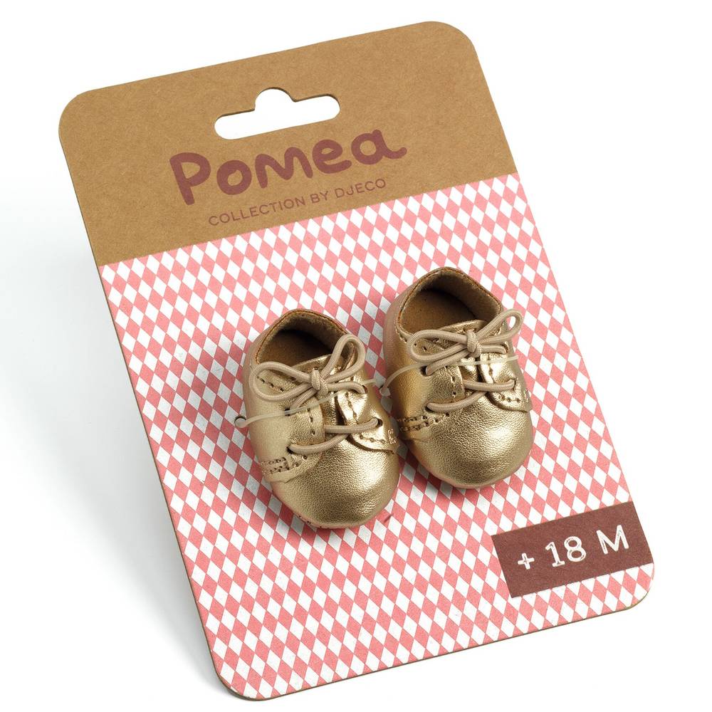 Djeco Scarpe d'Oro Stringate per Bambole