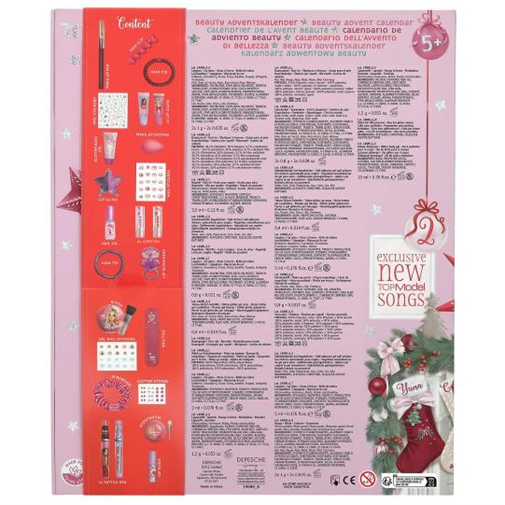 Top Model Calendario Dell'Avvento Beauty Con 24 Sorprese