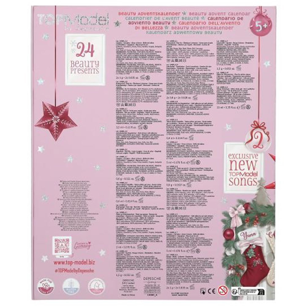 Top Model Calendario Dell'Avvento Beauty Con 24 Sorprese
