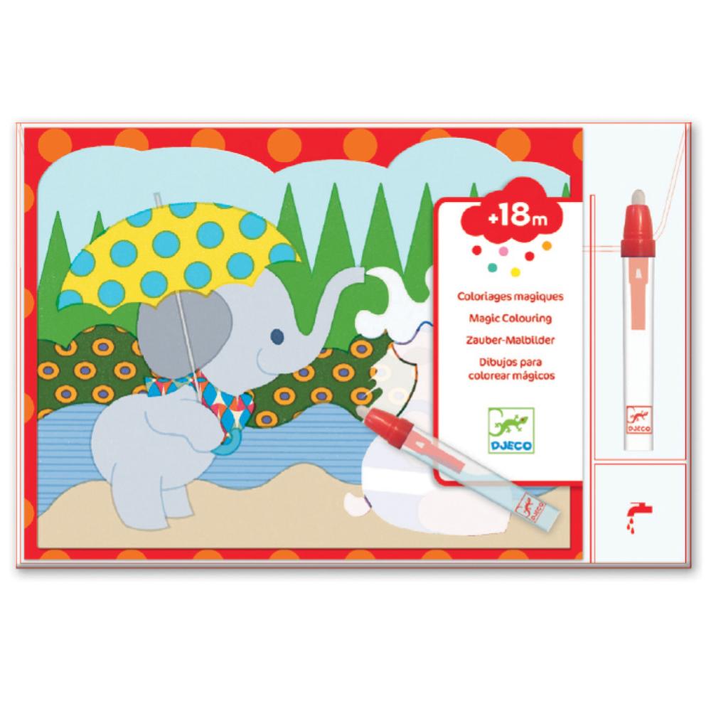 Djeco Disegni Da Colorare Magici, Nascosto Di Fuori