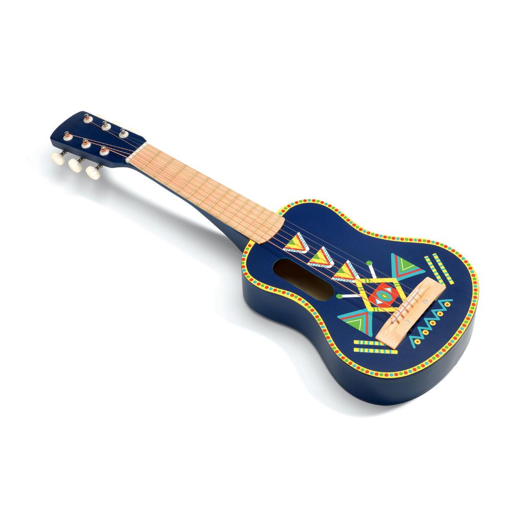 Djeco Chitarra Acustica In Legno, 6 Corde In Metallo, Per Bambini Dai 4 Anni