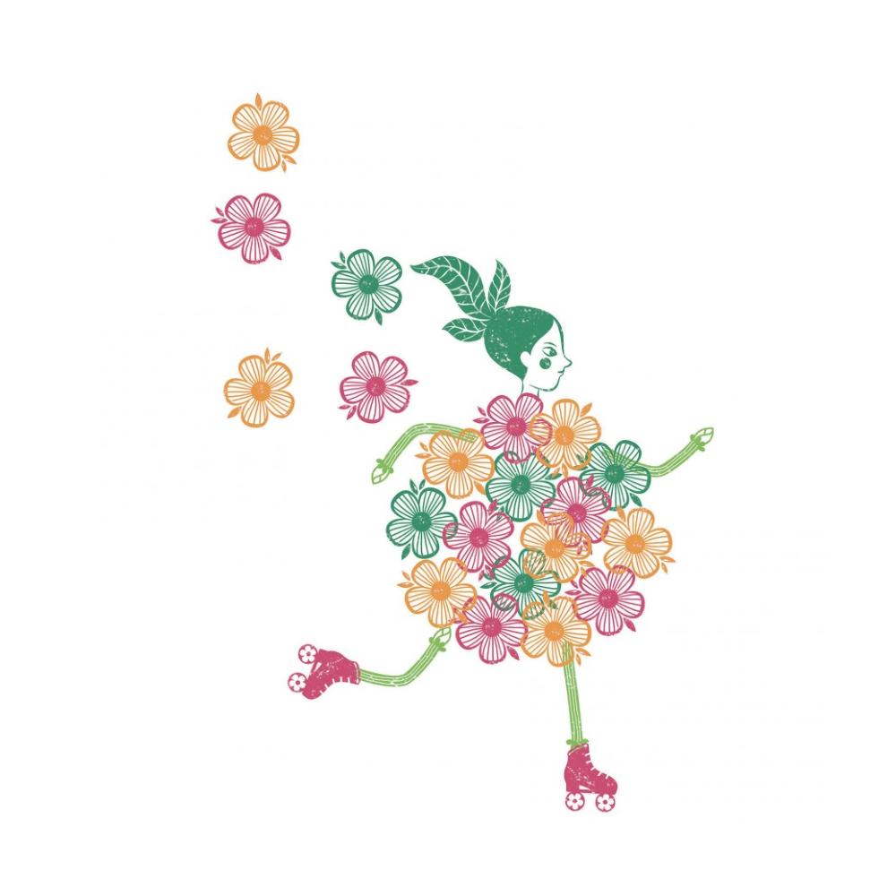 Djeco Disegna Con I Timbri, Mix e Match Flower Girls